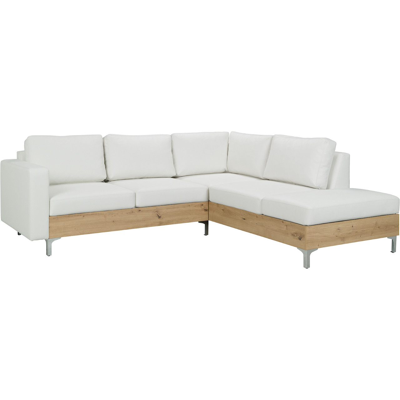 Corner sofa ORLANDO WOOD soft 17 / artisan oak right-hand