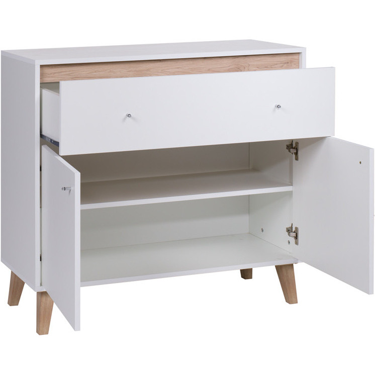 Storage cabinet OVIEDO BJ05 white / san remo