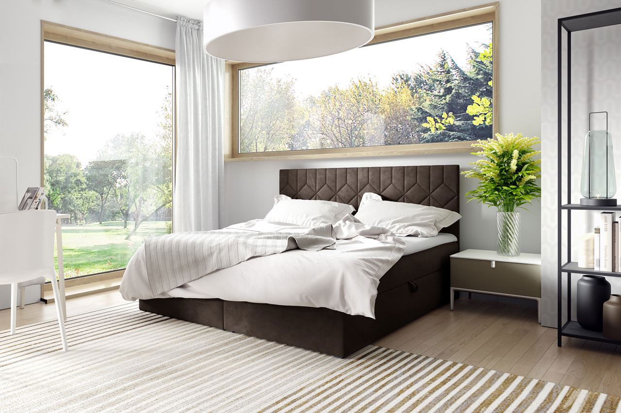 Upholstered bed FIORE 200x200 fresh 04
