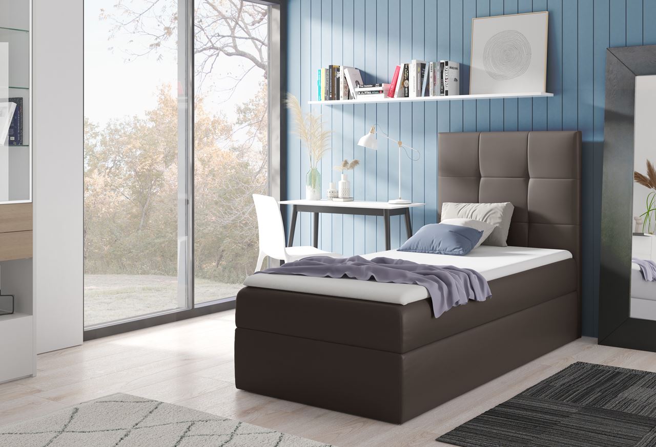 Upholstered bed MARANTA 90x200 right madryt 990