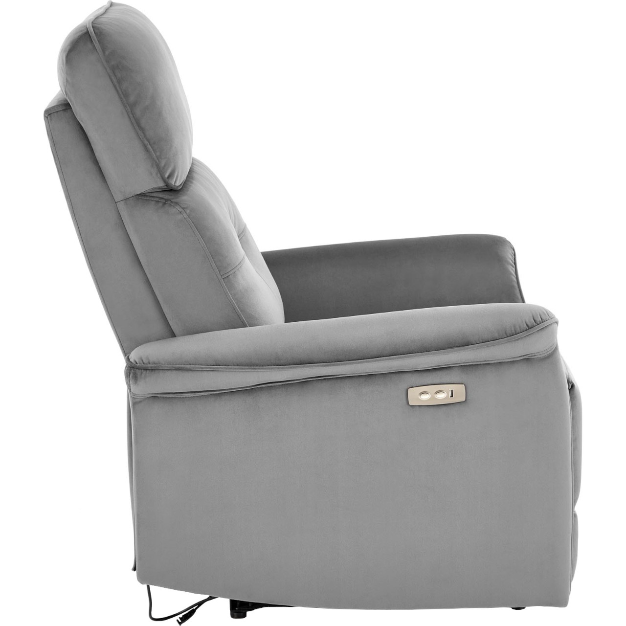 Recliner armchair SAFIR ash grey