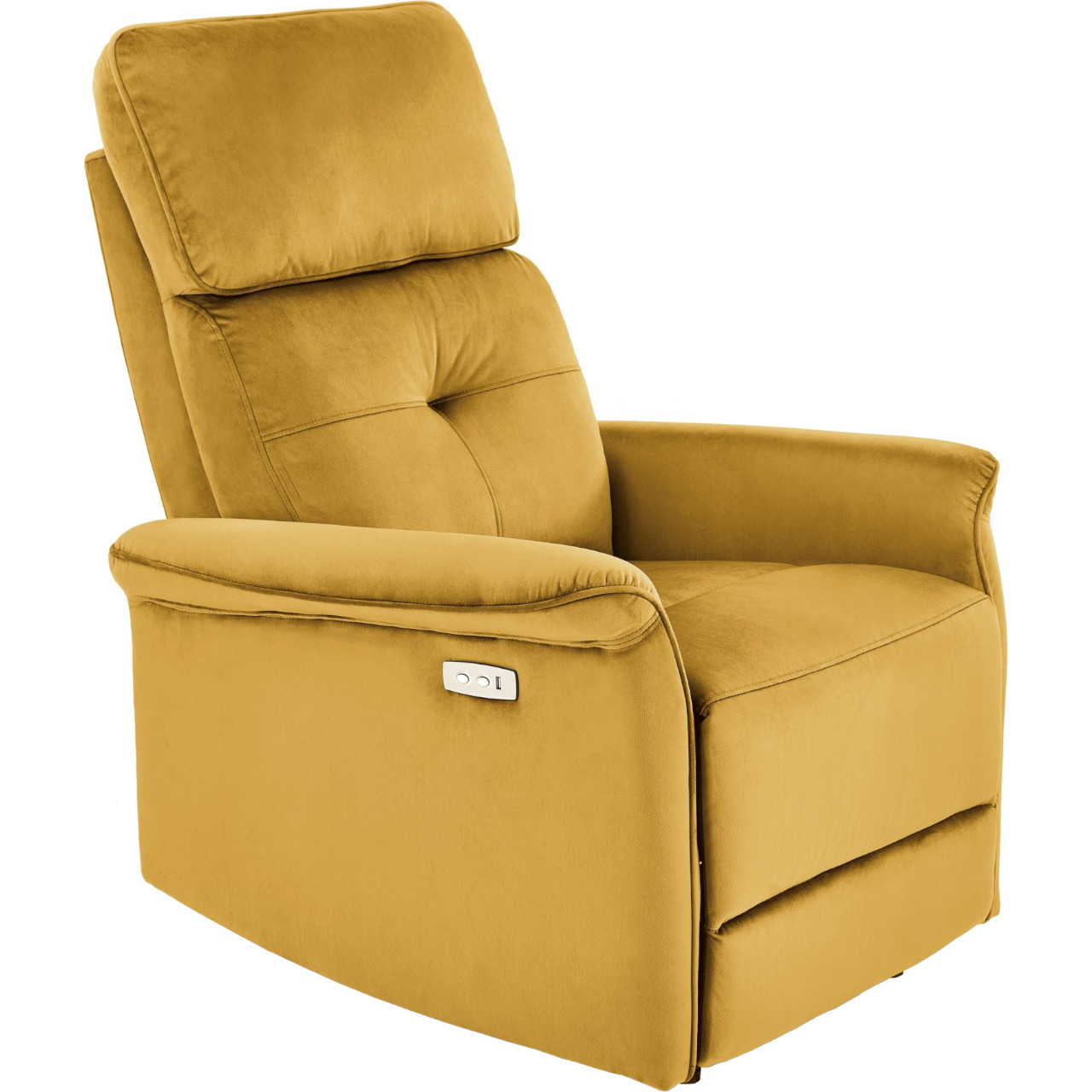 Recliner armchair SAFIR mustard yellow