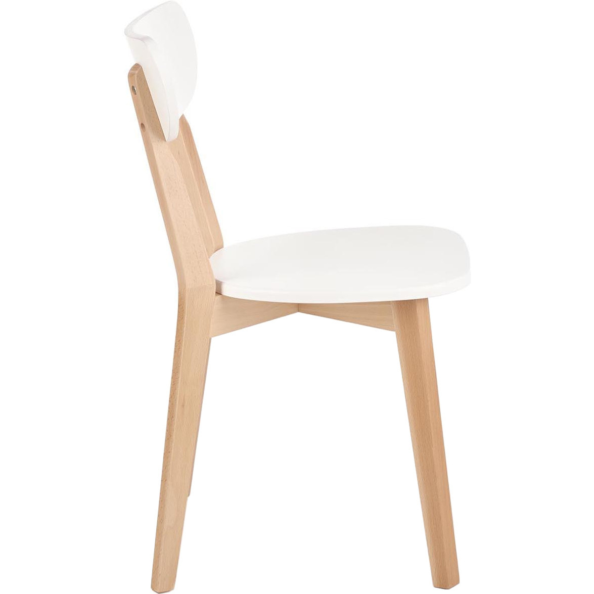 Chair BUGGI white / beech