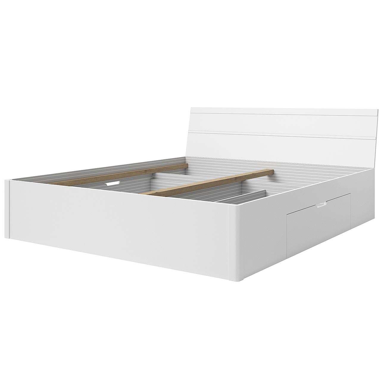 Bed with drawers 160x200 BETA BE51 white
