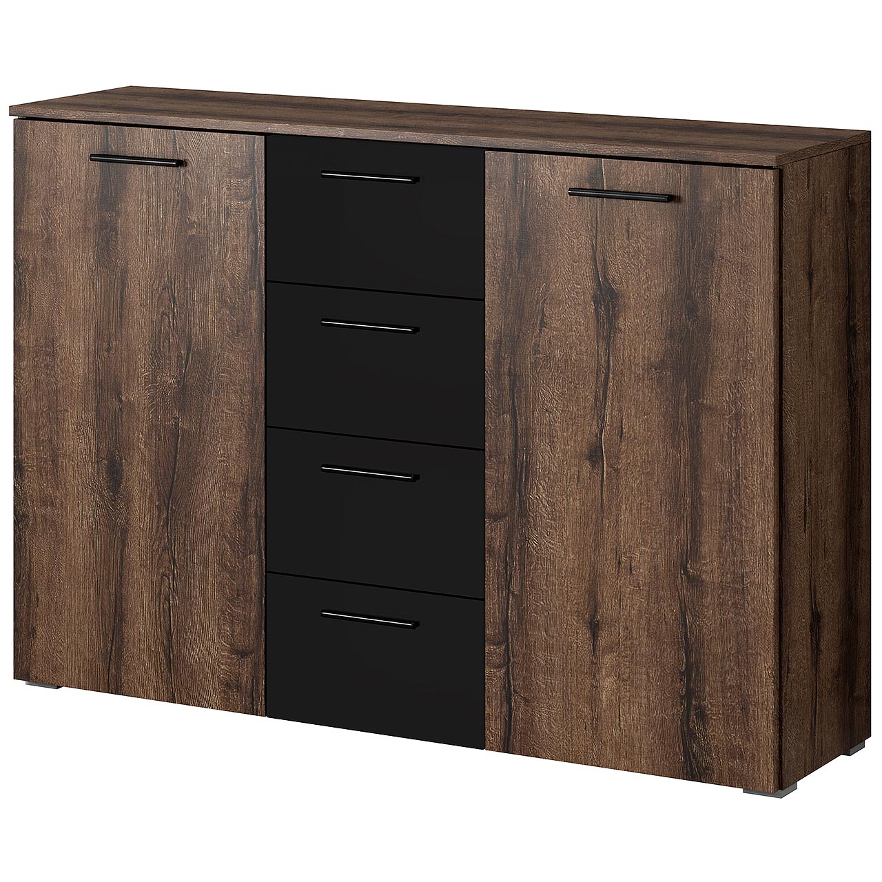 Storage cabinet BETA BE26 monastery oak / black