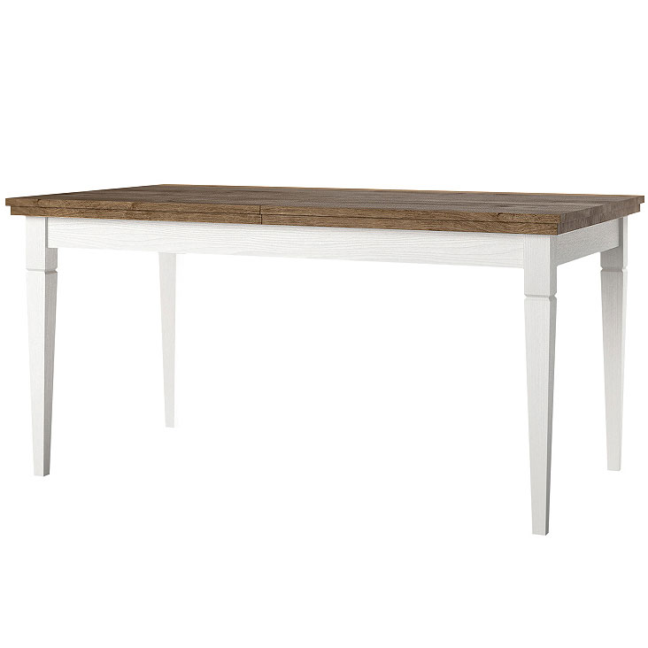 Extendable dining table TEVORA EV92 abisko ash / lefkas oak