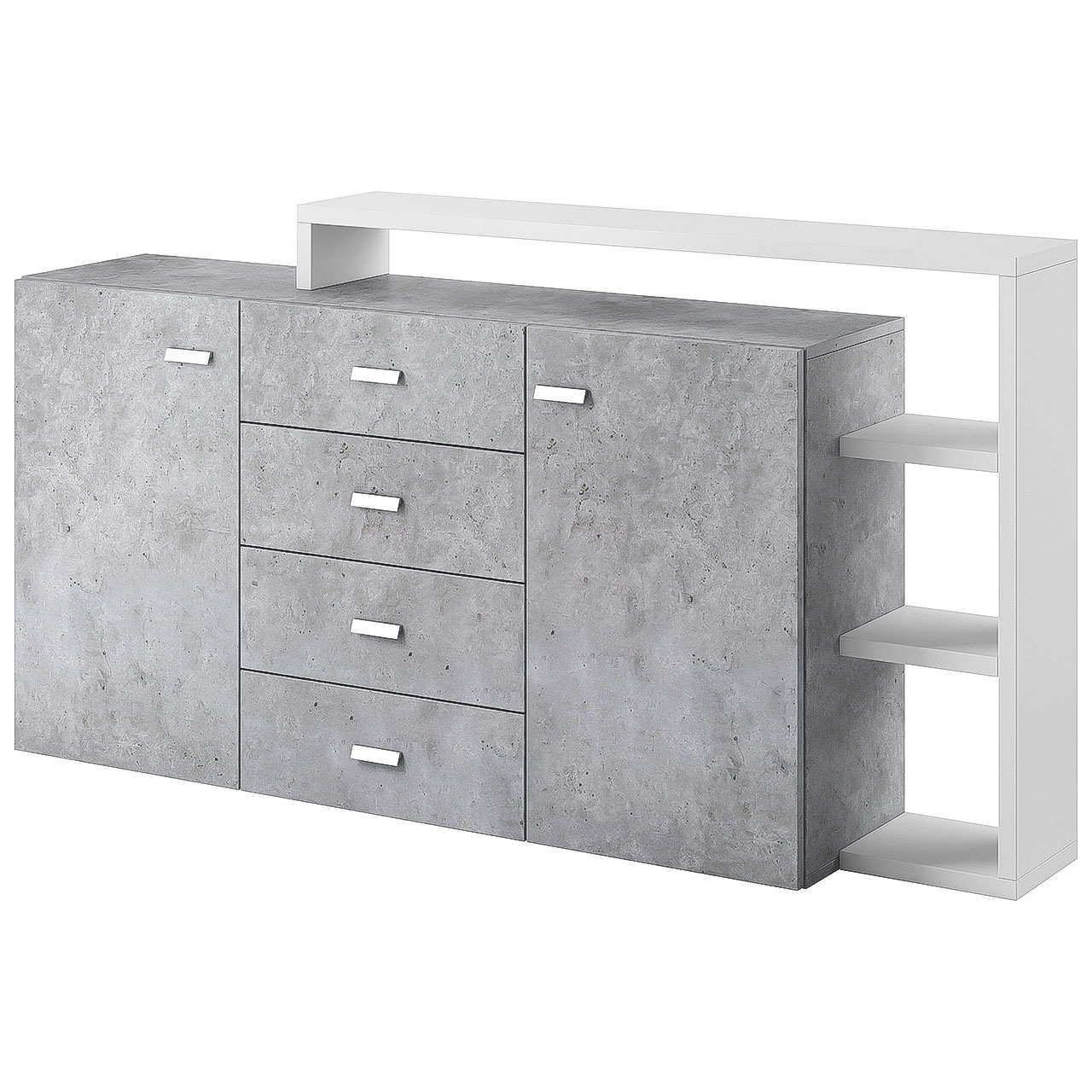 Storage cabinet BOTA BT27 white / colorado concrete