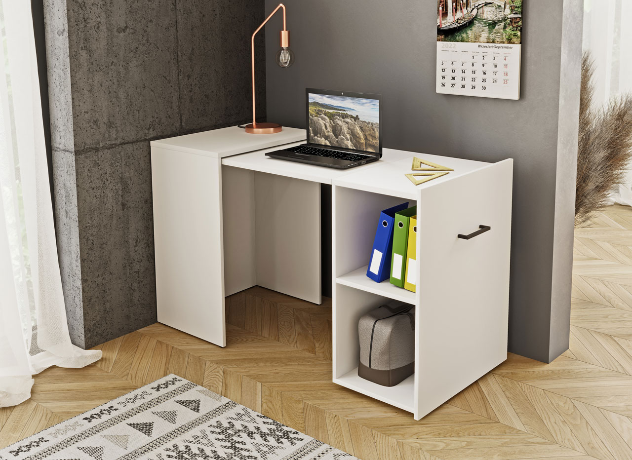 Pull-out desk SMART 03 white