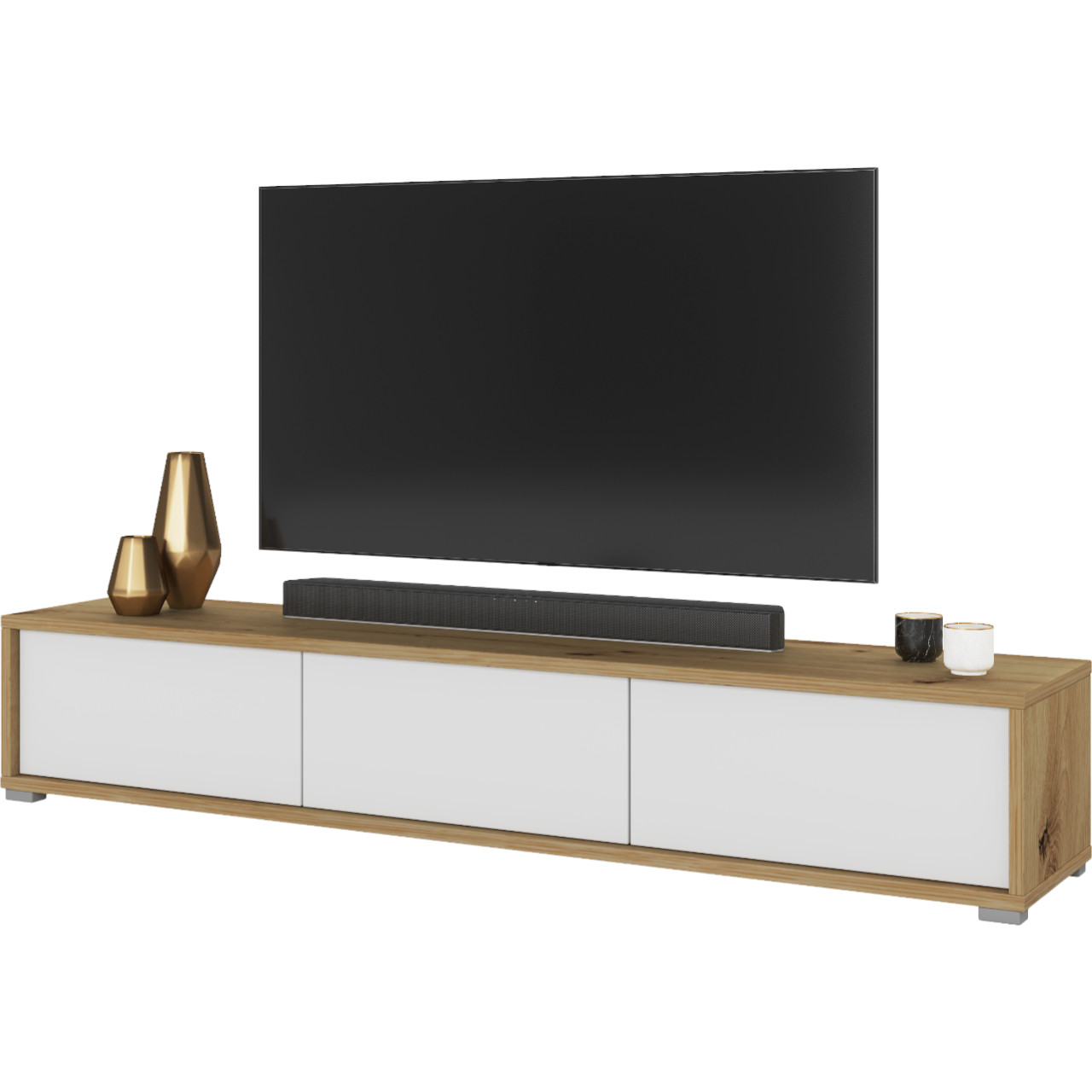 TV cabinet RIDAF 38 artisan oak / white