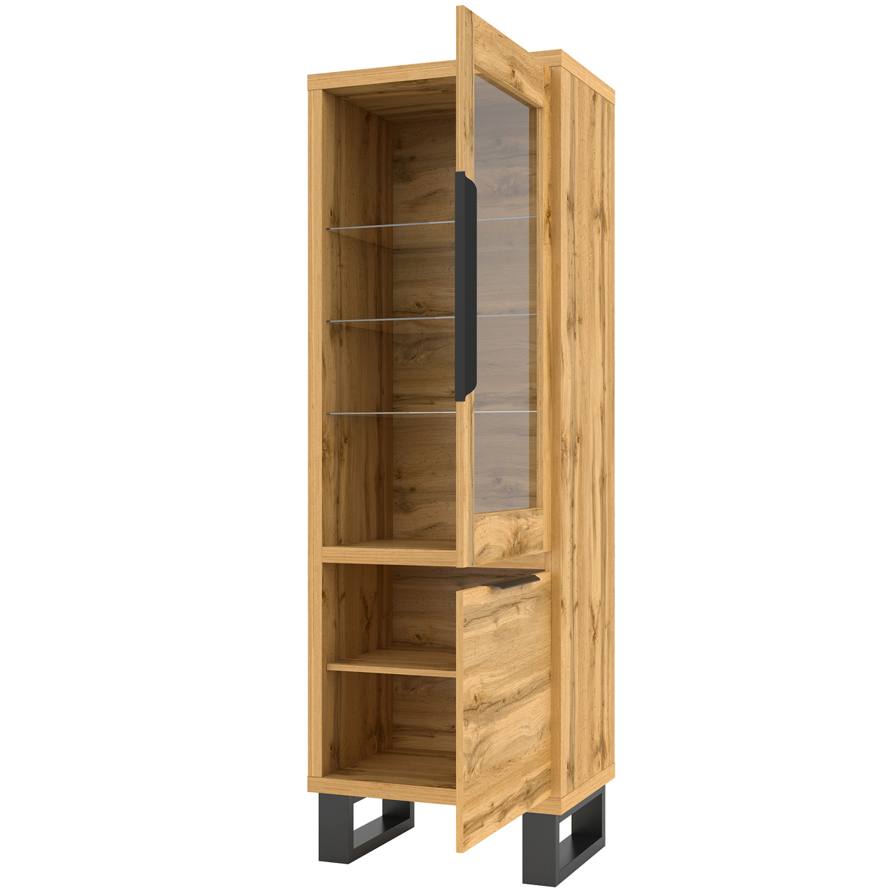 Display cabinet HALLE HL05 wotan oak