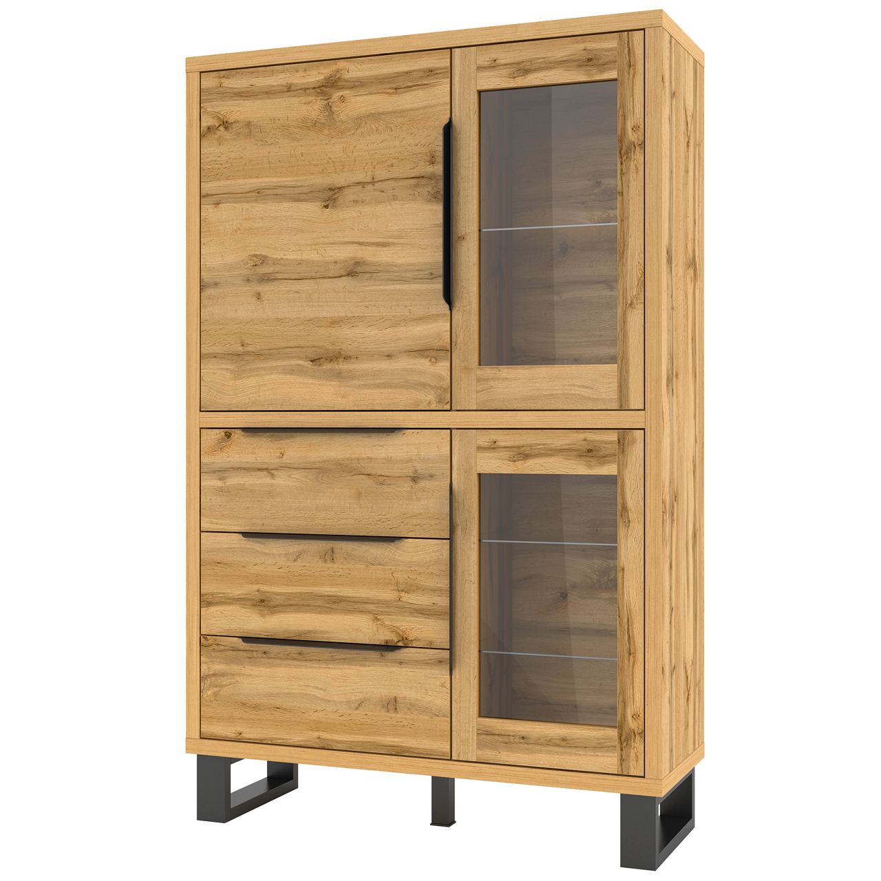 Display cabinet HALLE HL12 wotan oak