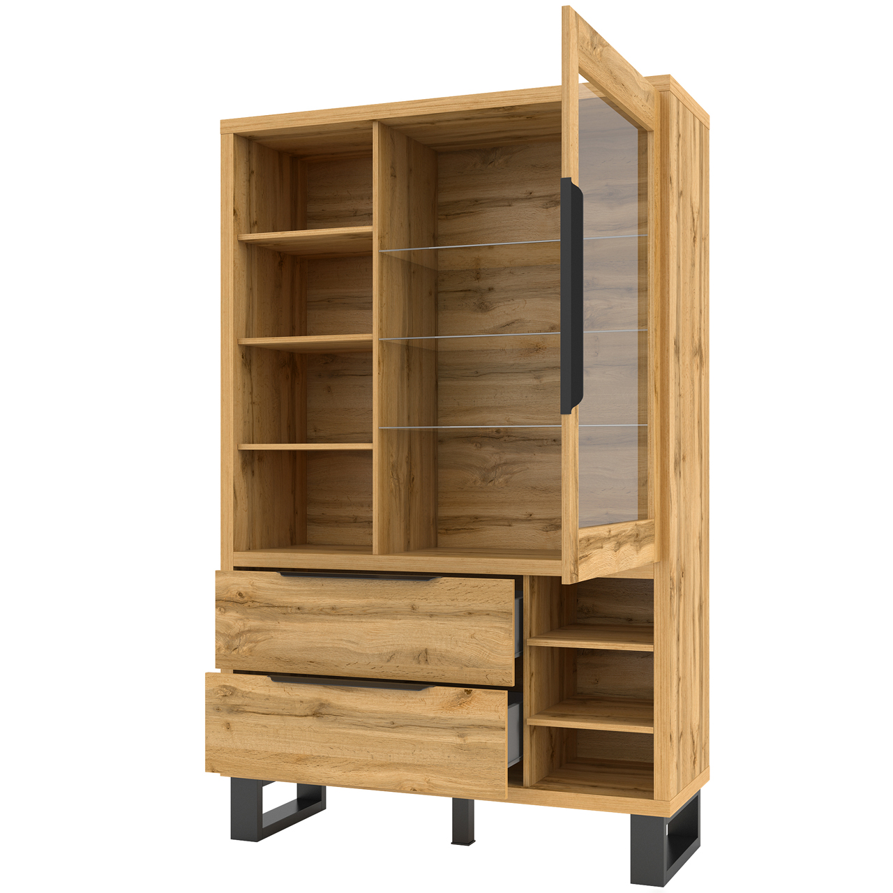 Display cabinet HALLE HL13 wotan oak