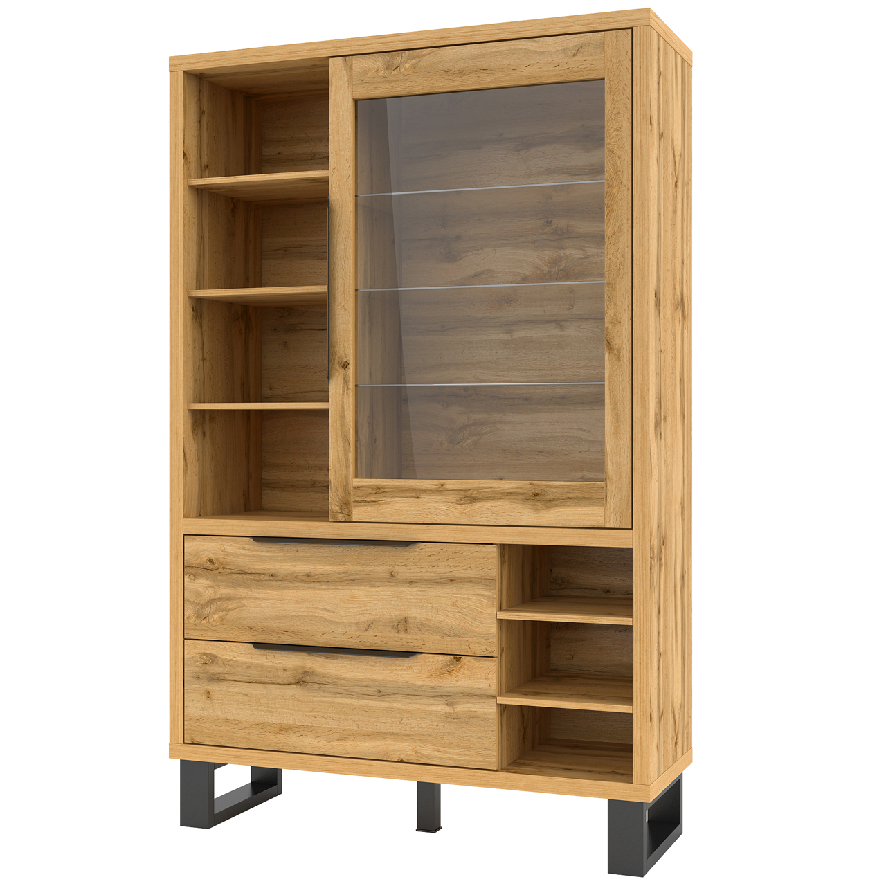 Display cabinet HALLE HL13 wotan oak