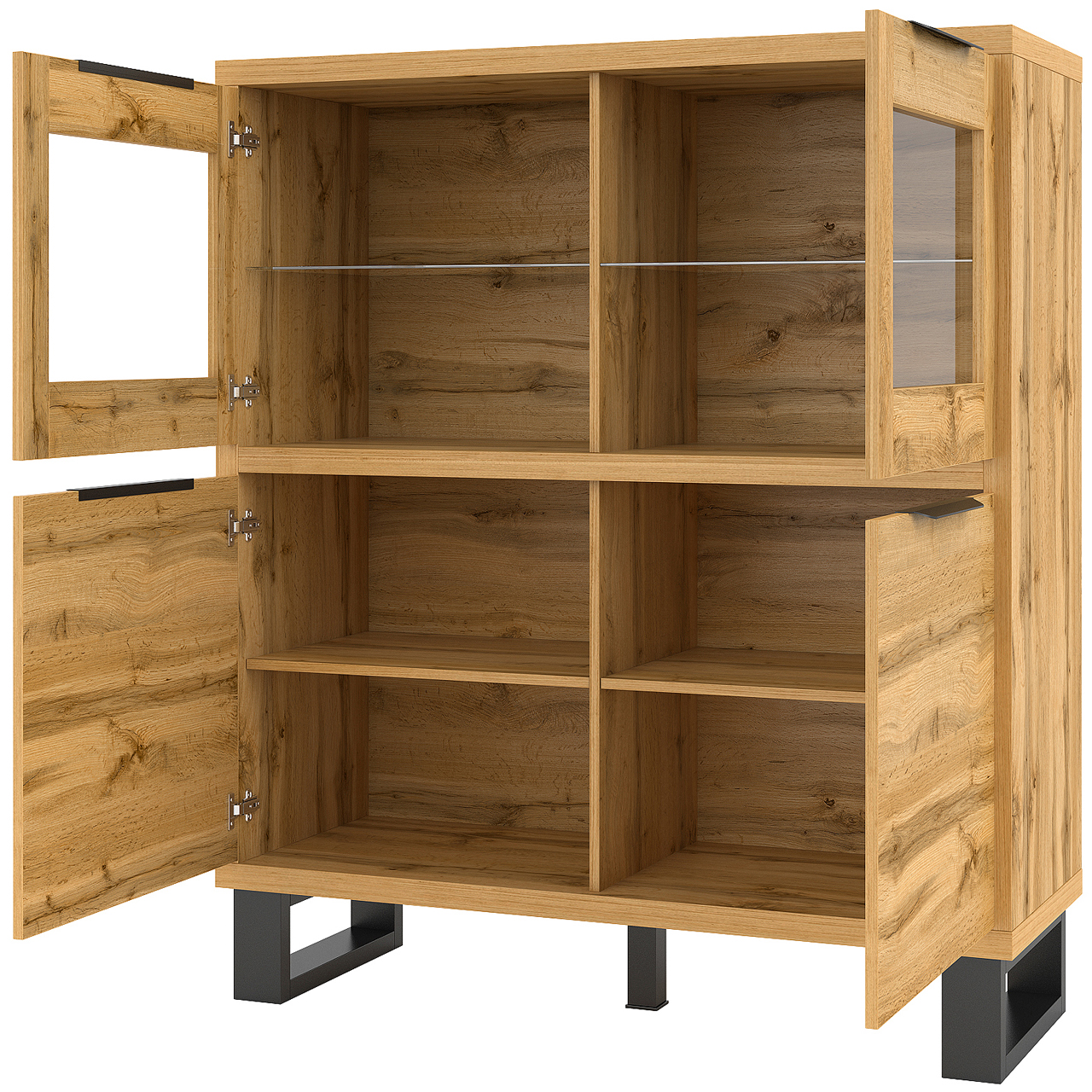 Storage cabinet HALLE HL42 wotan oak