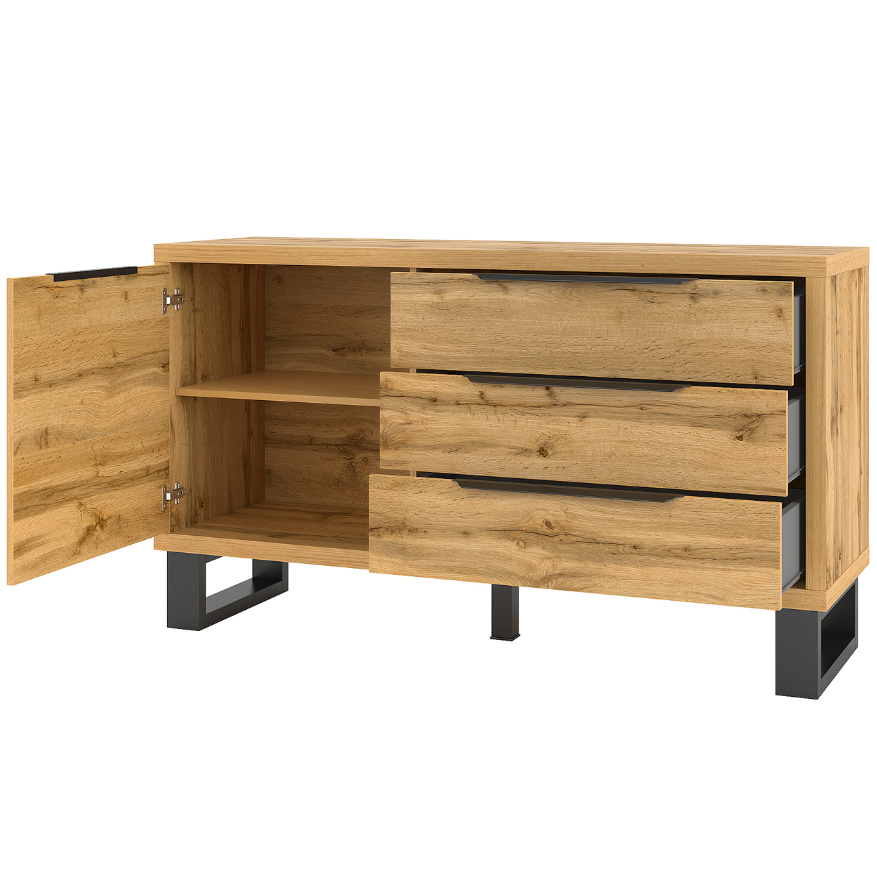 Storage cabinet HALLE HL47 wotan oak