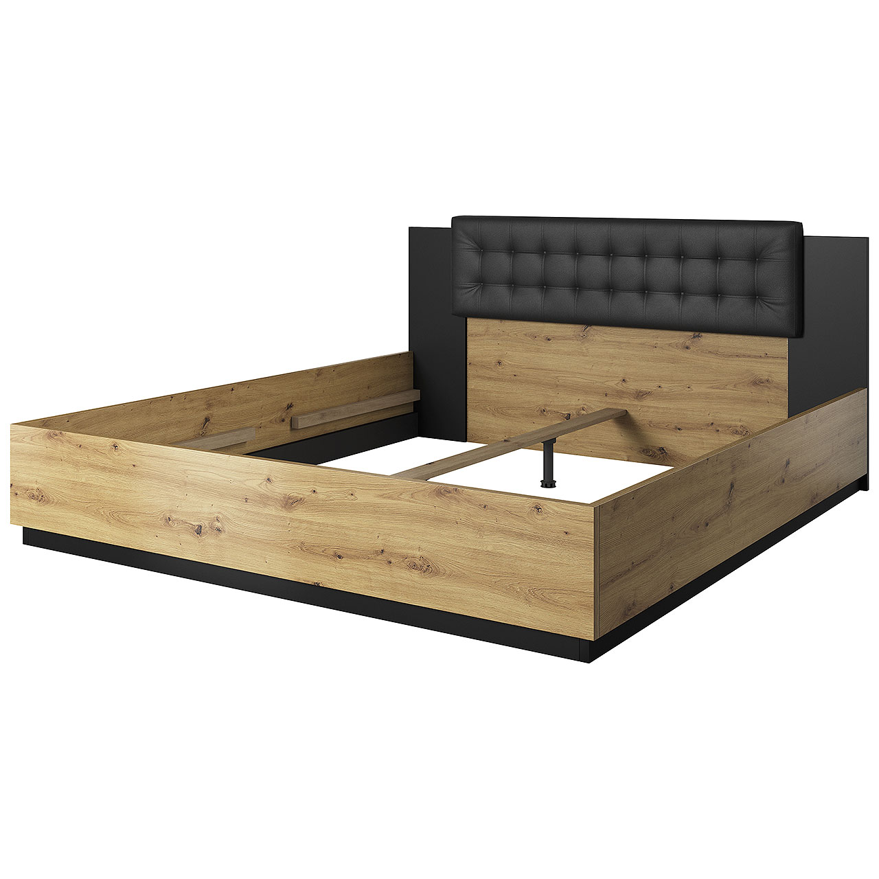 Bed 140x200 SIGMA SG30 artisan oak / black
