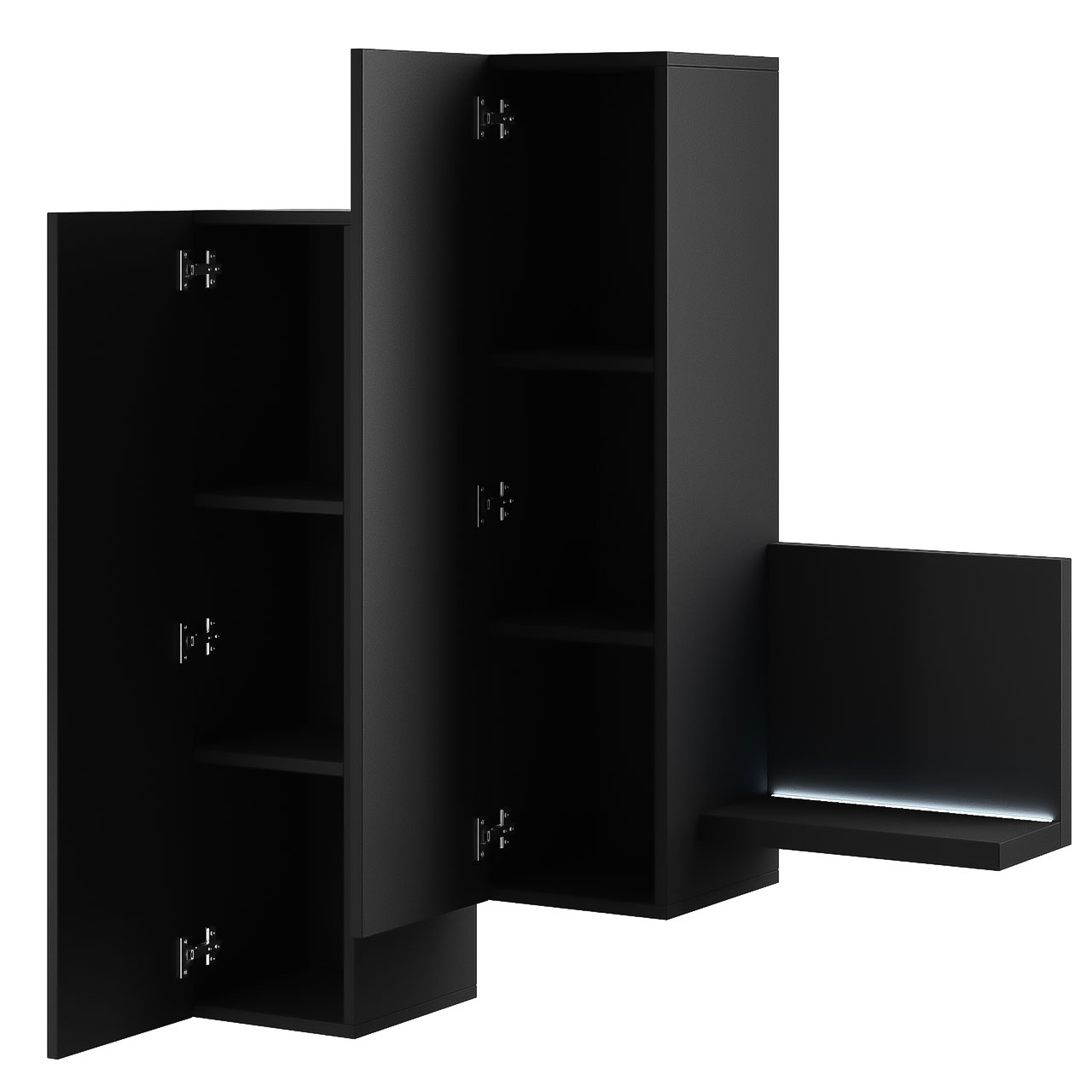 Wall display cabinet BOTA BT04 black