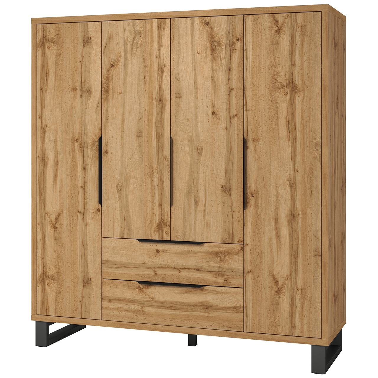 Wardrobe with drawers HELEN HL20 wotan oak