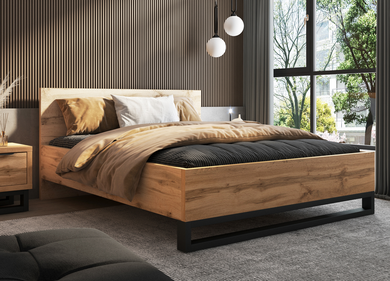 Bed 160x200 HELEN HL31 wotan oak