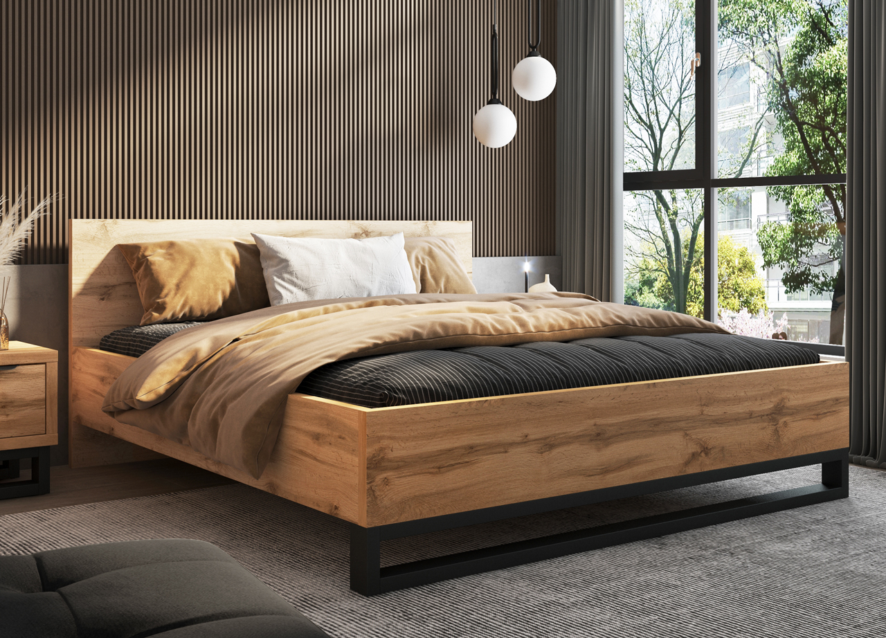 Bed 180x200 HELEN HL32 wotan oak