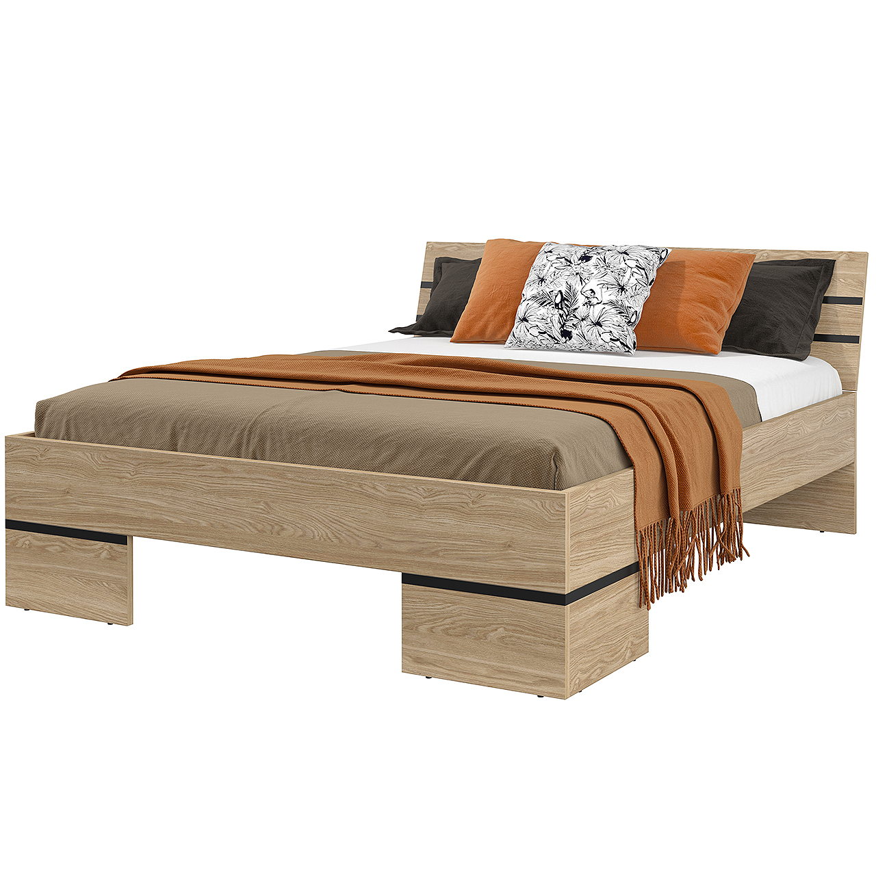 Bed 160x200 OLIVIA 31 oak