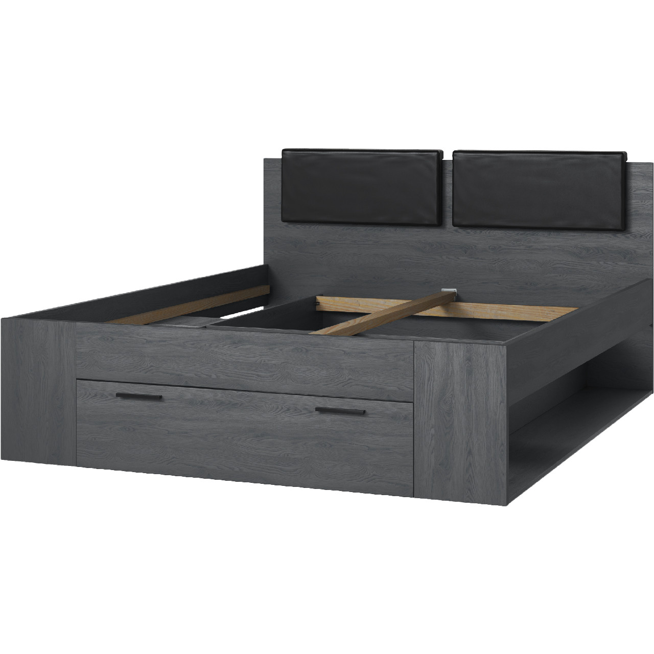 Bed 160x200 GALAXY GX51 carbon oak
