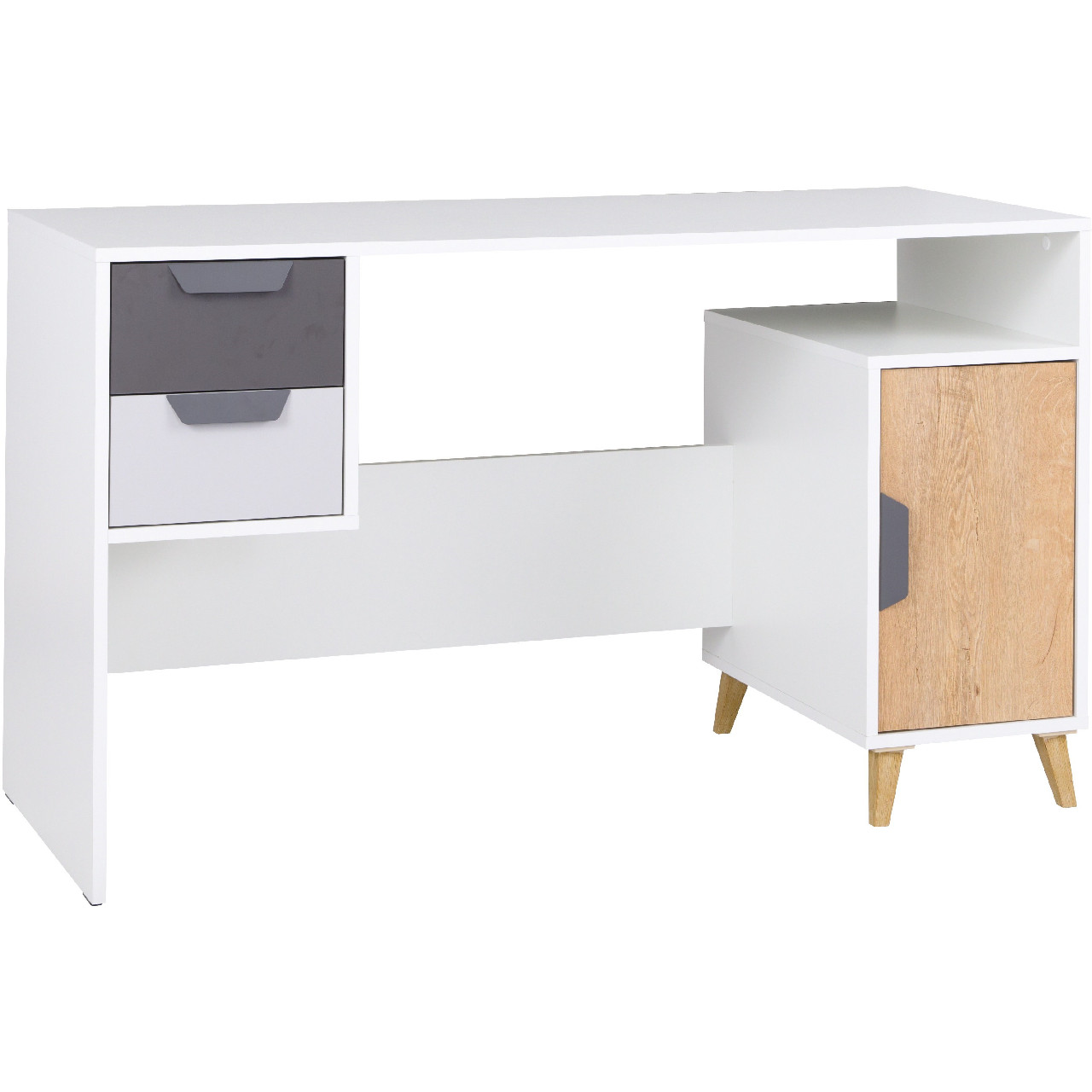 Desk JOKER JK13 white / graphite / grey