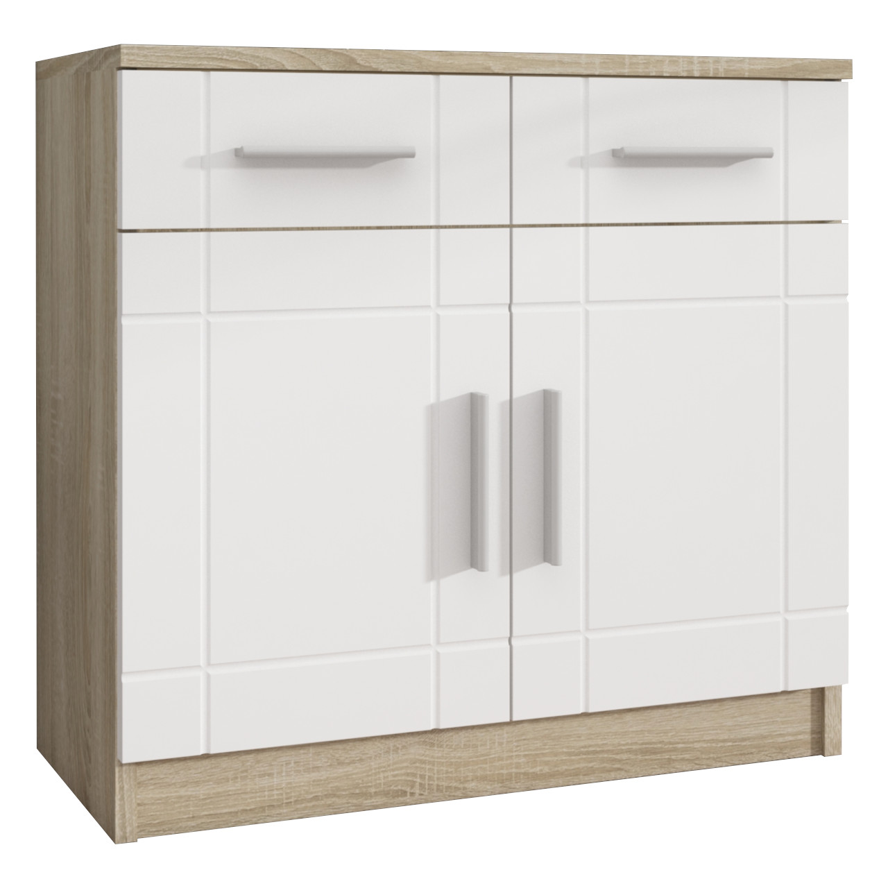 Storage cabinet PARIS 2D oak sonoma / white