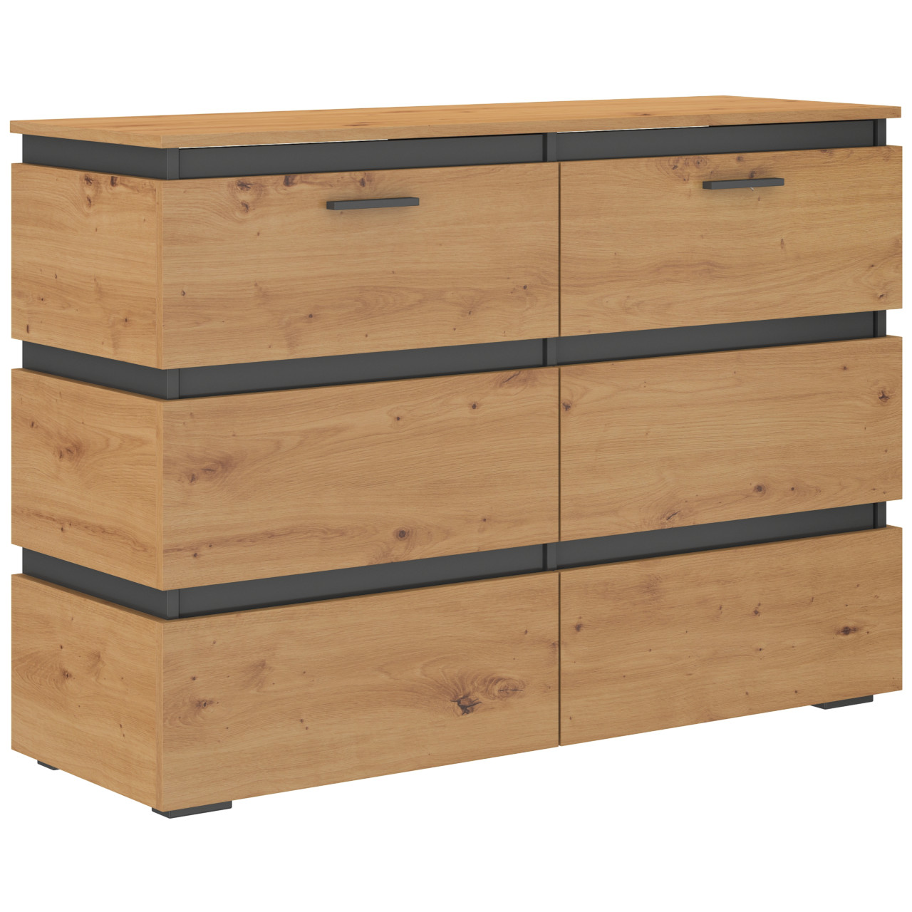 Storage cabinet FARO 2D artisan oak / matera