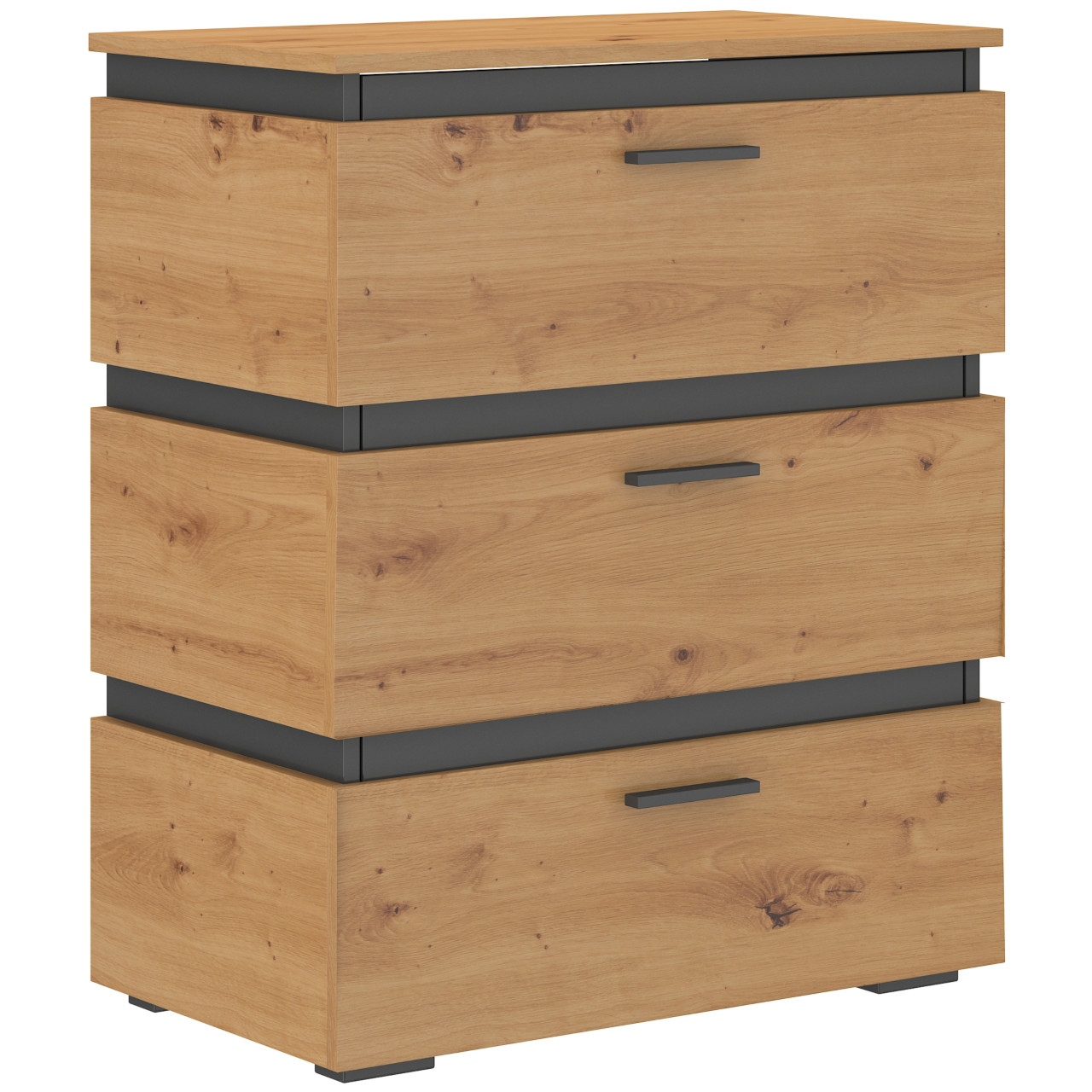 Storage cabinet FARO 3S artisan oak / matera
