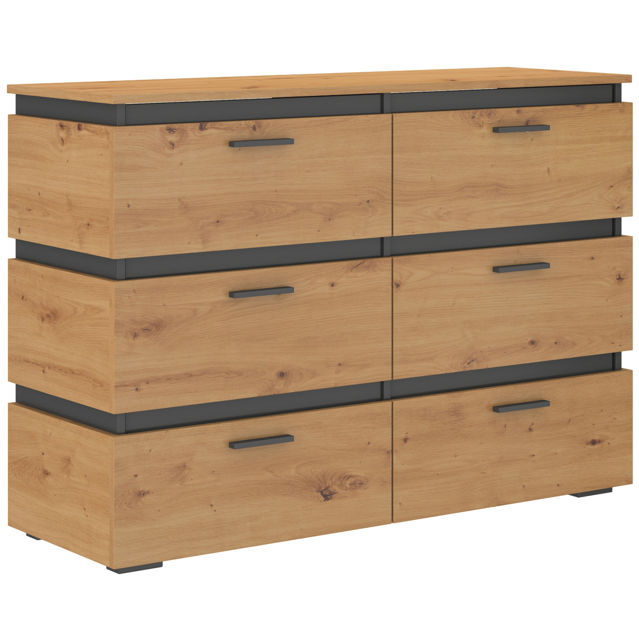 Storage cabinet FARO 6S artisan oak / matera