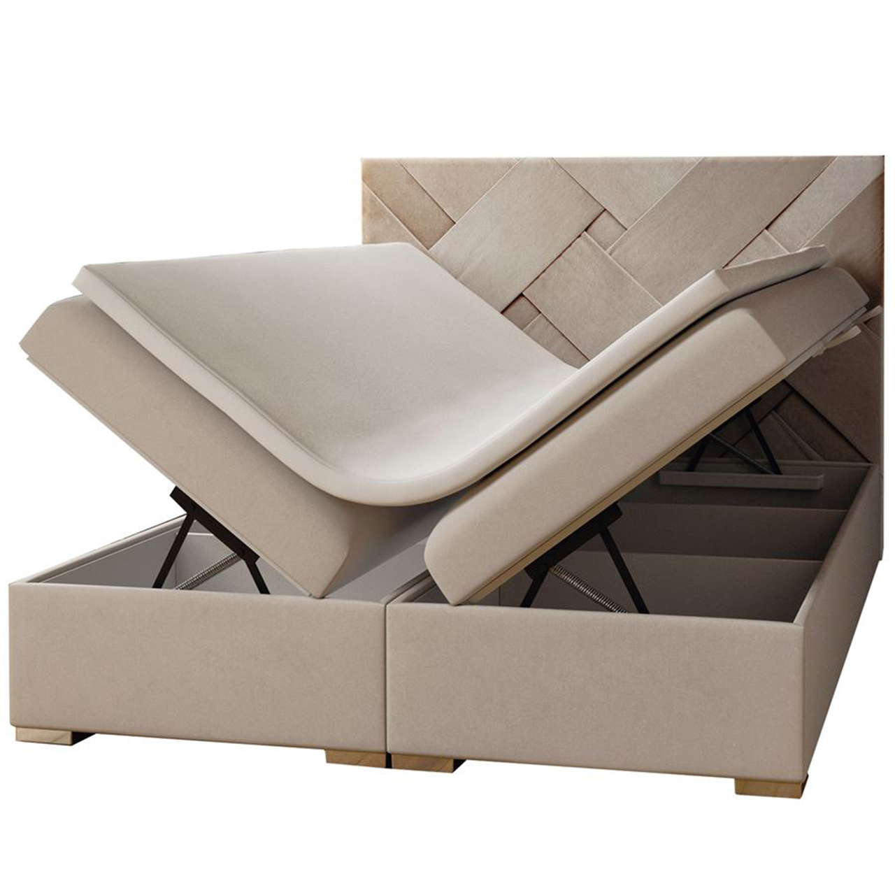 Upholstered bed BALIZO 140x200 magic velvet 2225