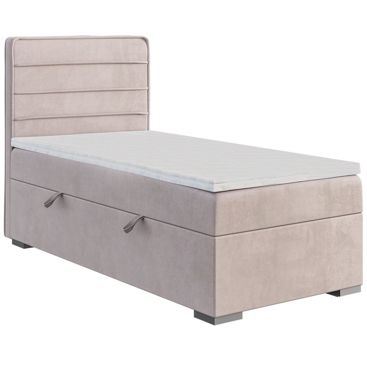 Upholstered bed BEROTTI 90x200 right magic velvet 2255