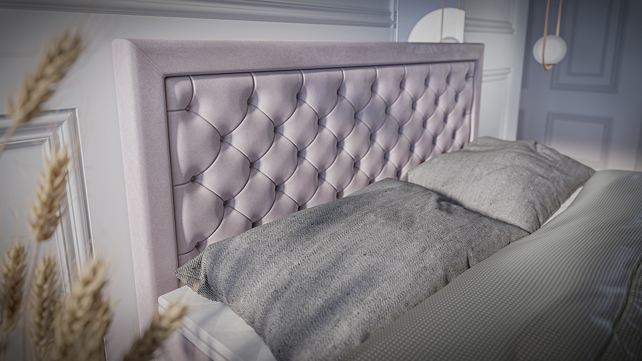 Upholstered bed LUIGGI 140x200 magic velvet 2215