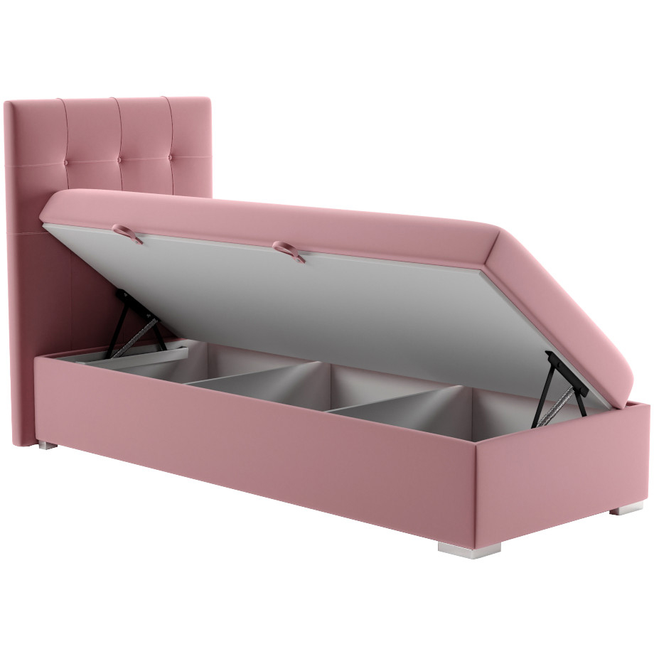 Upholstered bed BEROTTI 90x200 left magic velvet 2255