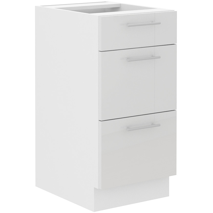Base cabinet with drawers 40 LARA 08 white gloss