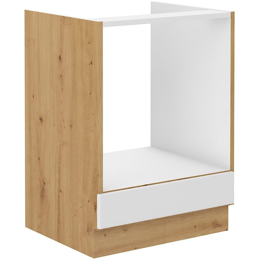 Base Cabinet for built-in oven STILO ST08 artisan oak / white