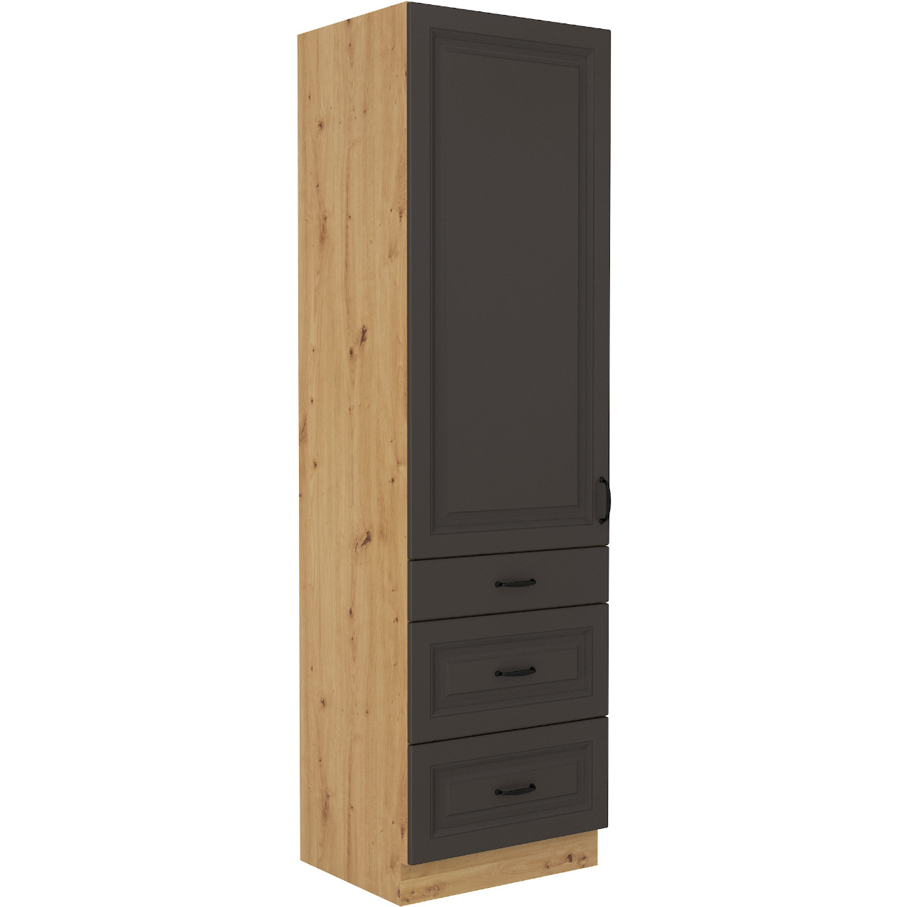 High kitchen cabinet 60 STILO ST31 artisan oak / graphite