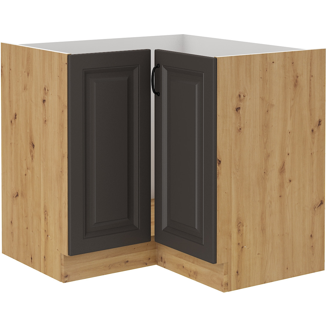 Base corner cabinet STILO ST04 artisan oak / graphite