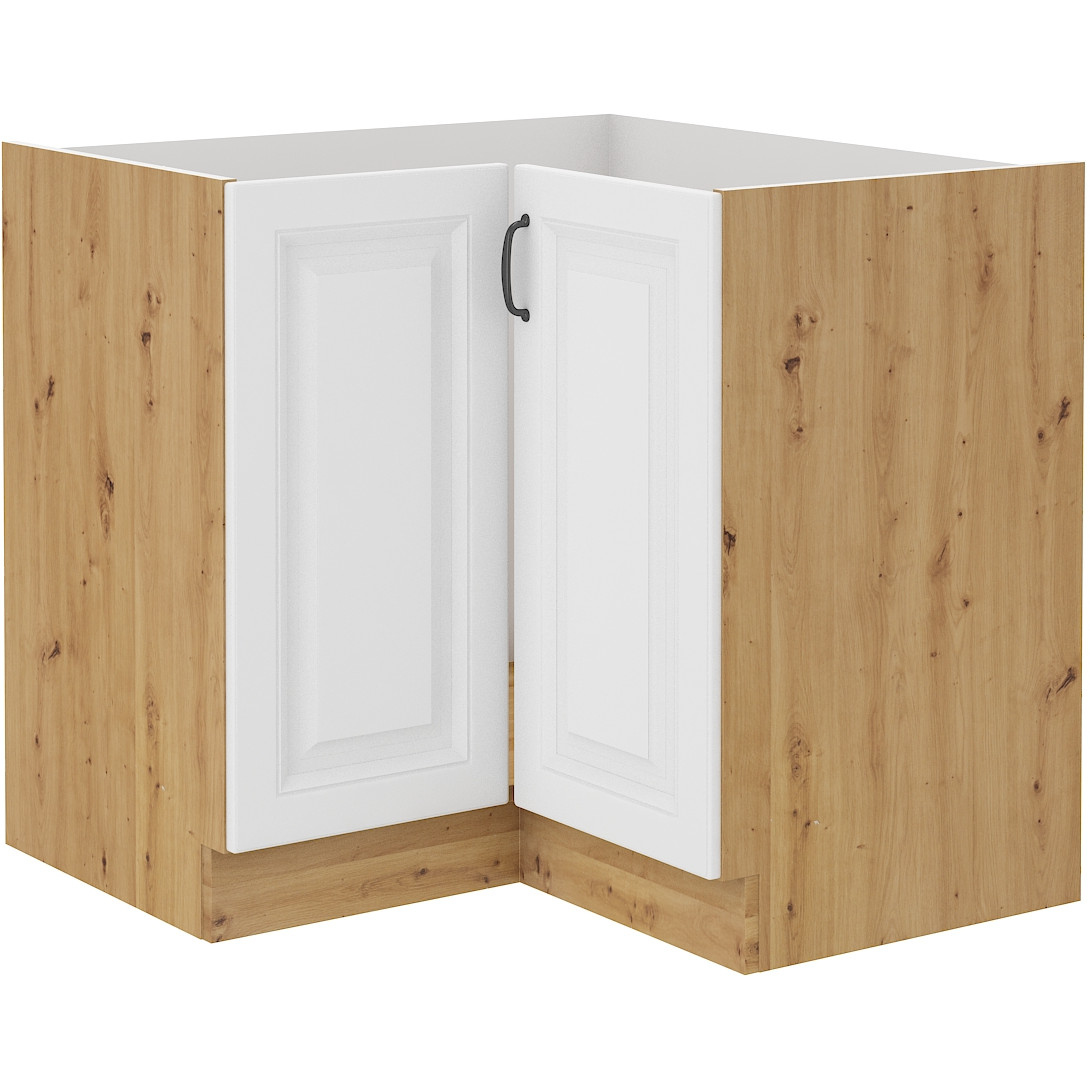 Base corner cabinet STILO ST04 artisan oak / white