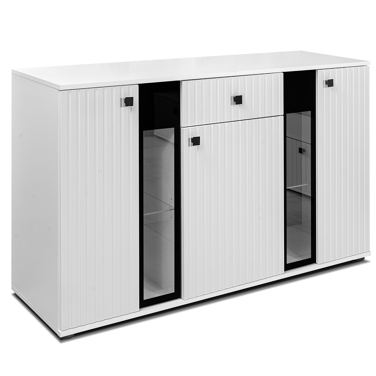 Storage cabinet SALSA SLATS white