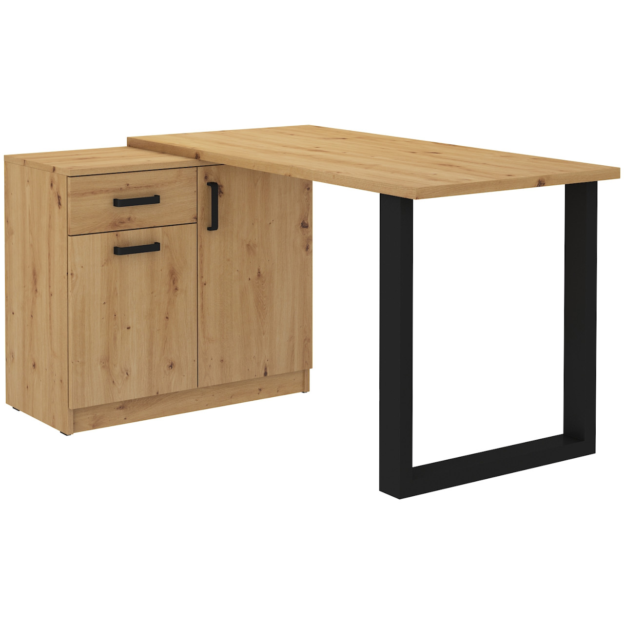 Storage Cabinet with desk MALTA MT15 artisan oak