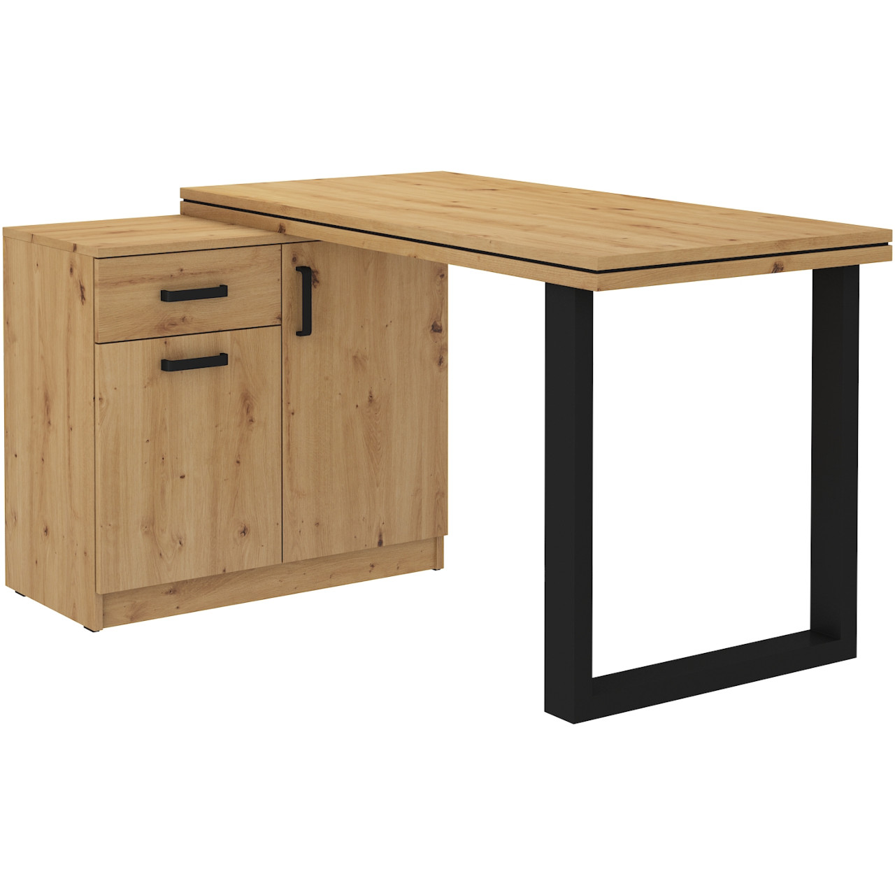 Storage Cabinet with desk MALTA MT16 artisan oak