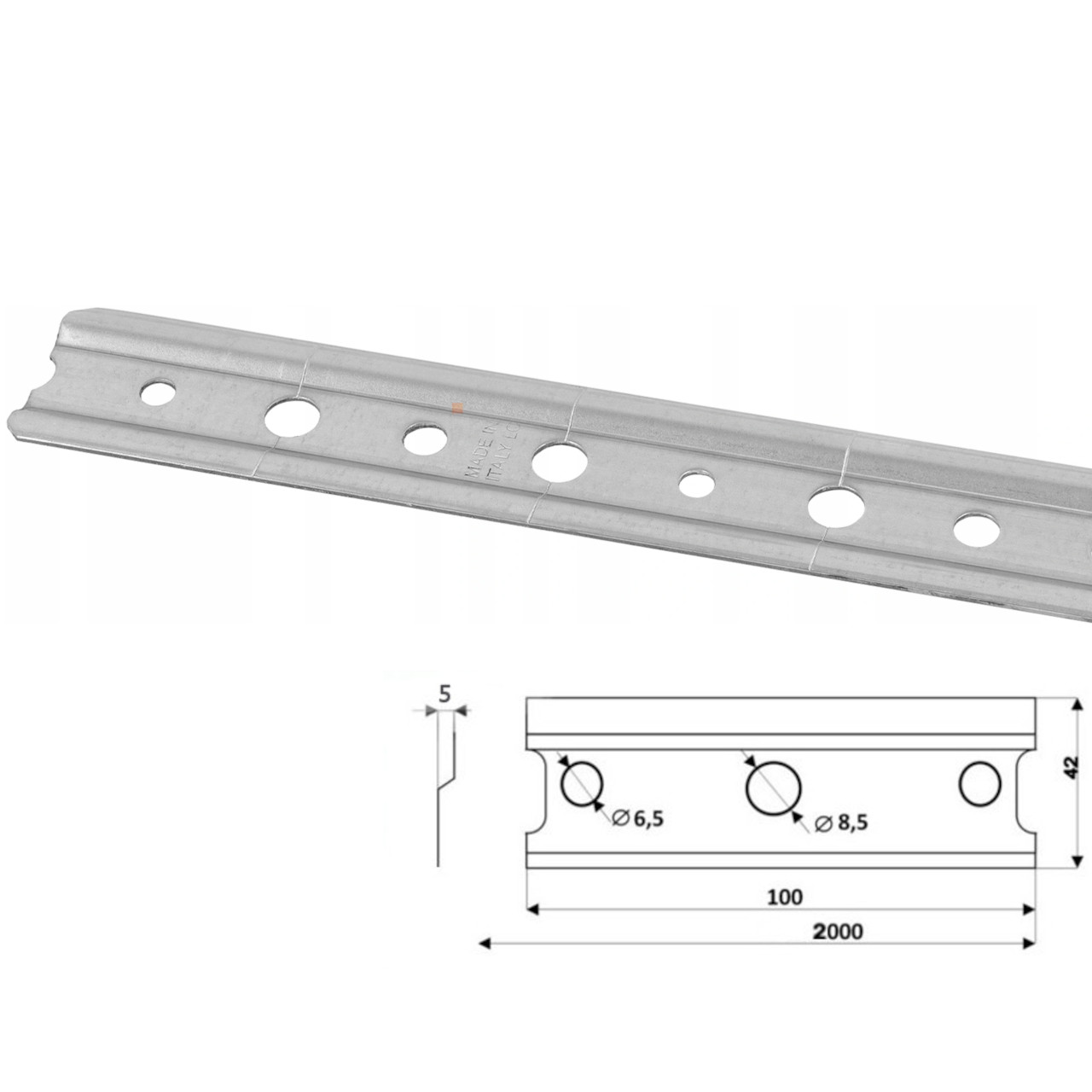 Hanging Rail for Wall Cabinets 200cm