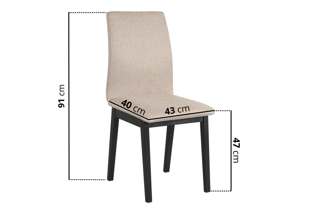Chair LUNA 1 black / 20B