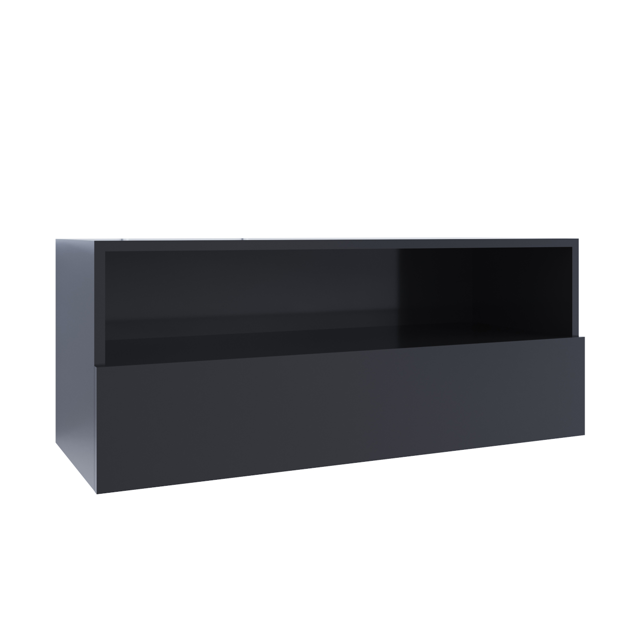 Floating TV Cabinet ONIVIO ON6B black gloss