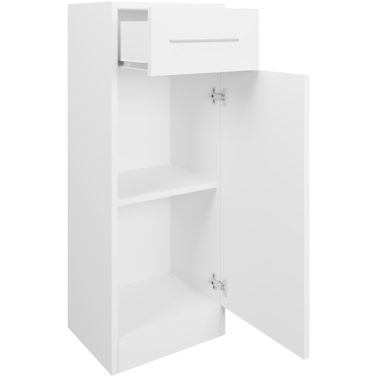 Small Bathroom Cabinet SLIM SL3 white laminate