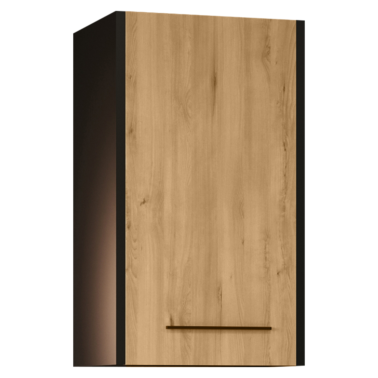 Wall Mounted Bathroom Cabinet SLIM SL4 black / artisan oak