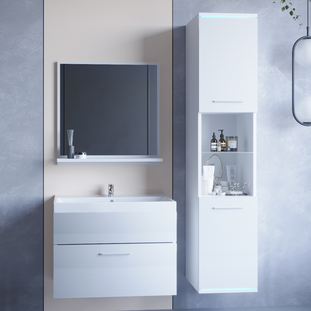 Bathroom Furniture SOLO white gloss