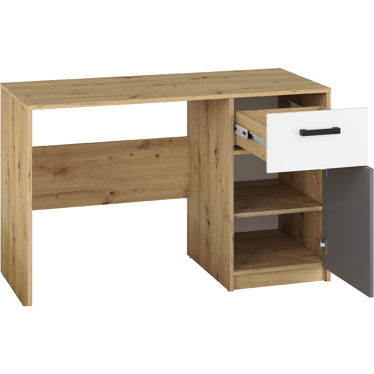 Desk FIJI FJ08 artisan oak / white / anthracite